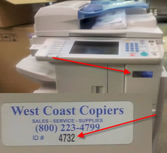 Where to find your Copier ID Number